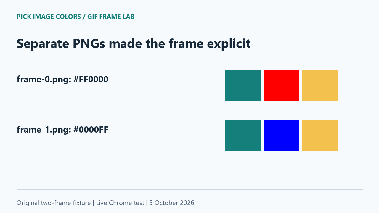 Uploading the first PNG gives a red center, while uploading the second PNG gives a blue center.